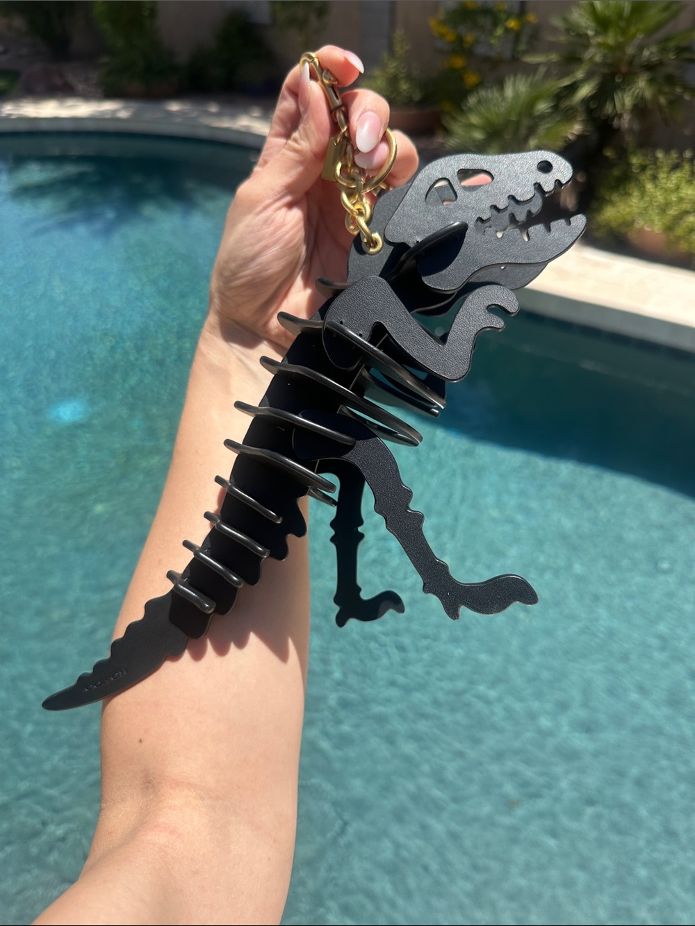 Incredible XL black Rexy Coach Purse CHARM